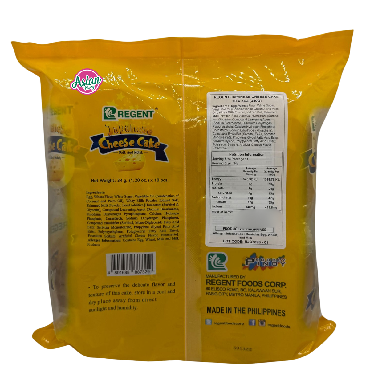 Kek Keju Jepun Regent 340g