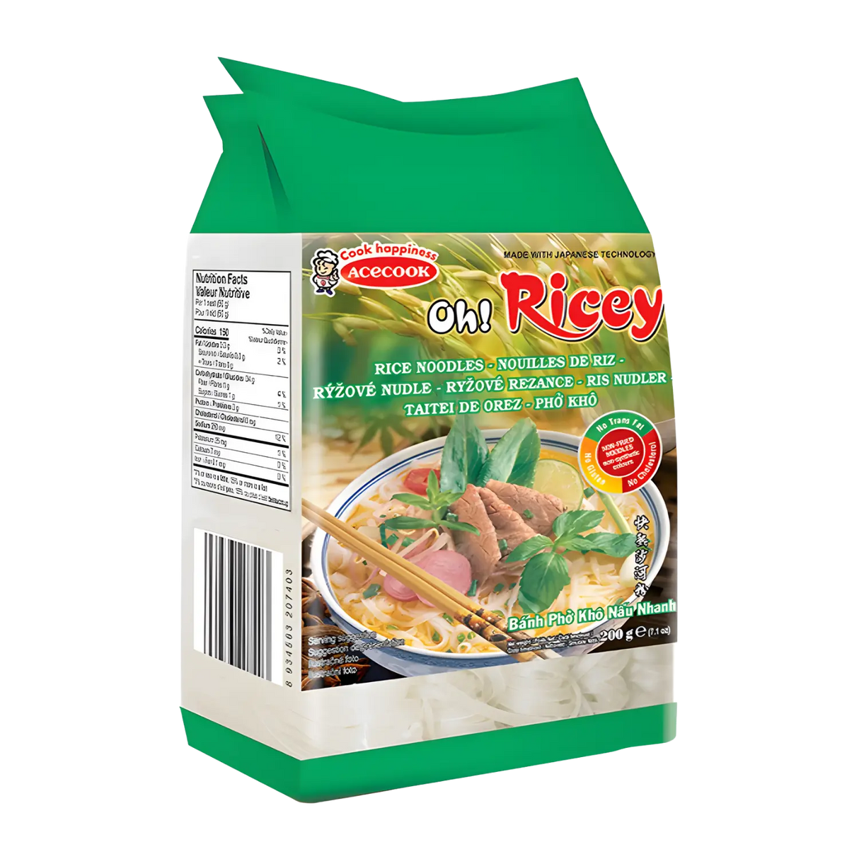 Acecook Oh Ricey Pho Rice Noodle 500g