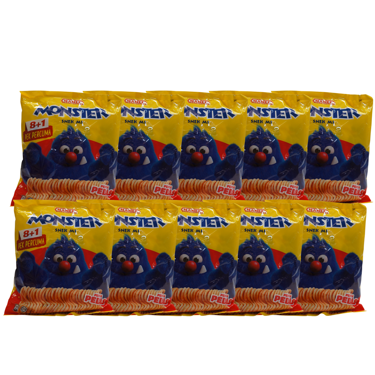 Mamee Monster Noodle Snack Spicy 8pk 200g