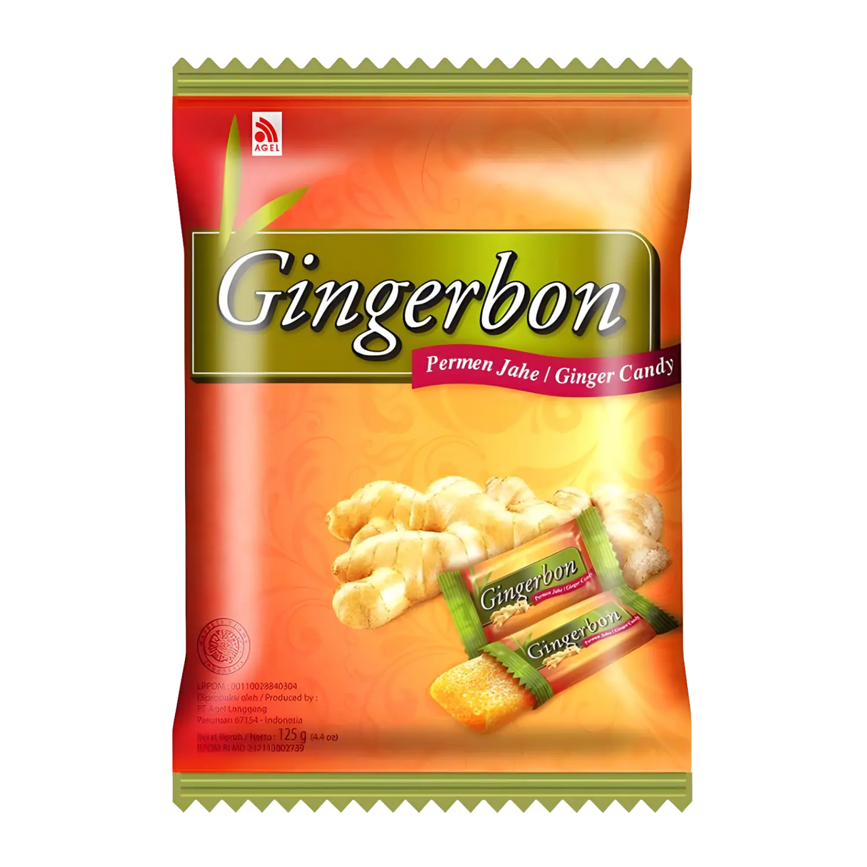 Agel Gingerbon Candy 125g