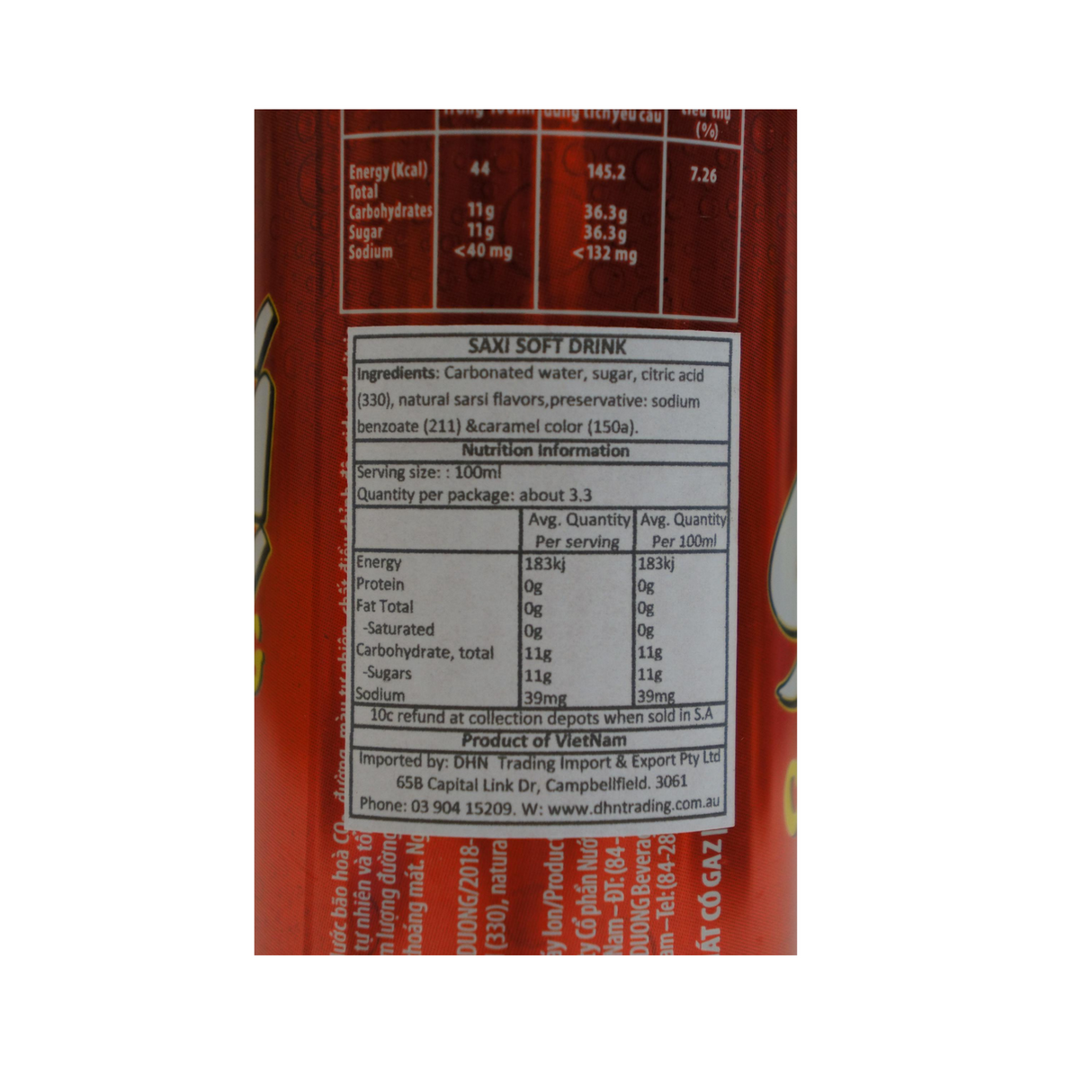 Chuong Duong Saxi 饮料 330ml