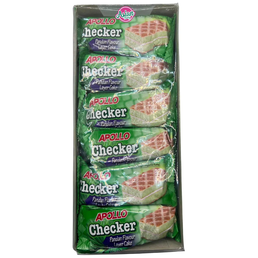 Apollo Checker Pandan Flavour Layer Cake (18g * 24 Packs)