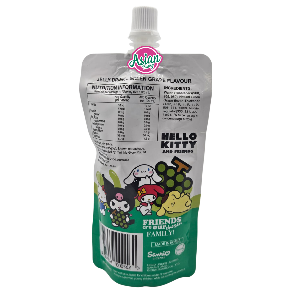 Twinkle Glory Kuromi Perisa Anggur Hijau 120ml