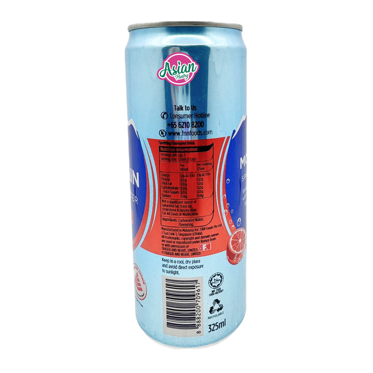 F&N Ice Mountain Grapefruit Sparkling Water 325ml