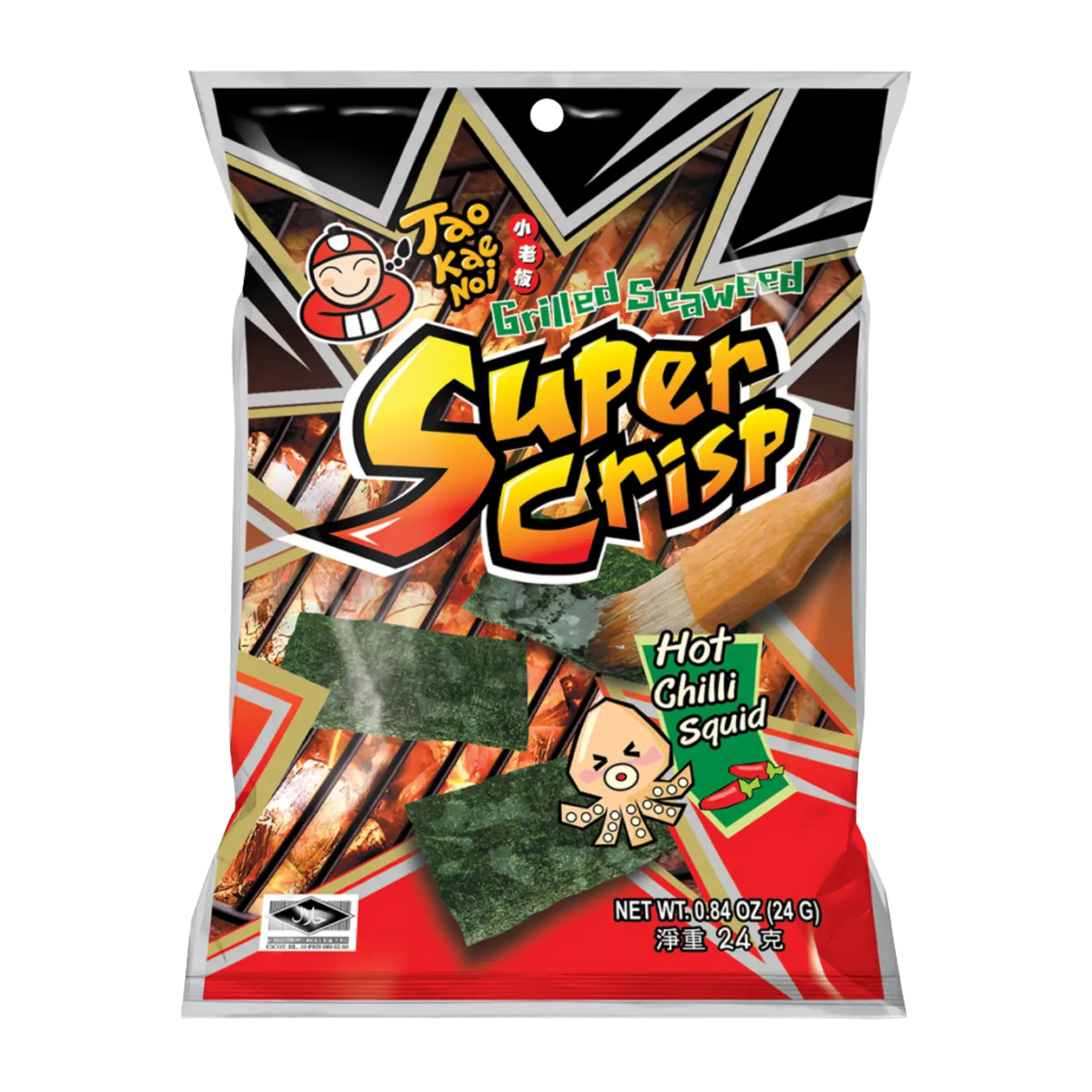 Tao Kae Noi Rumpai Laut Bakar Sotong Cili Panas 24g