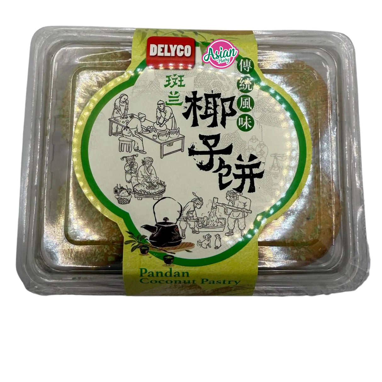 Delyco Pandan Coconut Pastry 240g