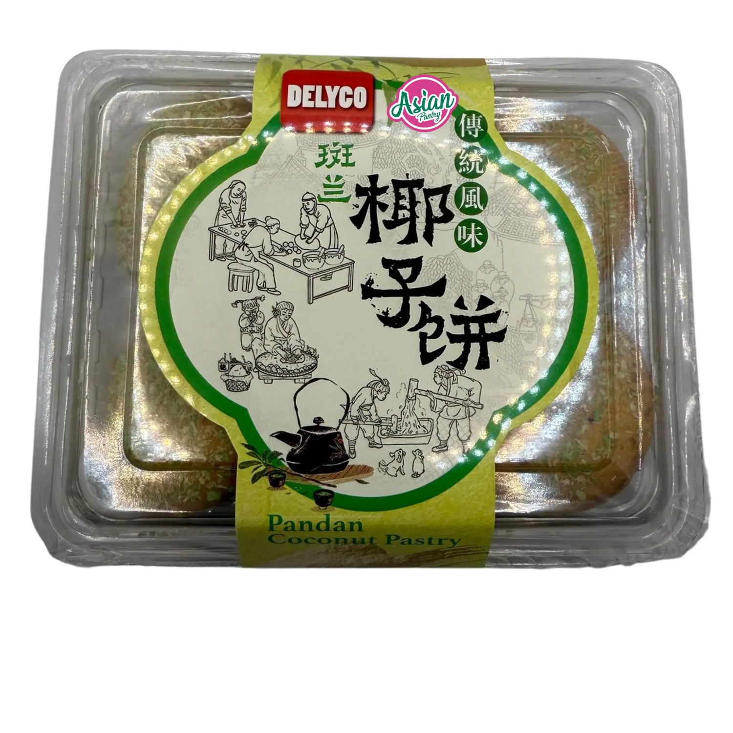 Delyco Pandan Coconut Pastry 240g