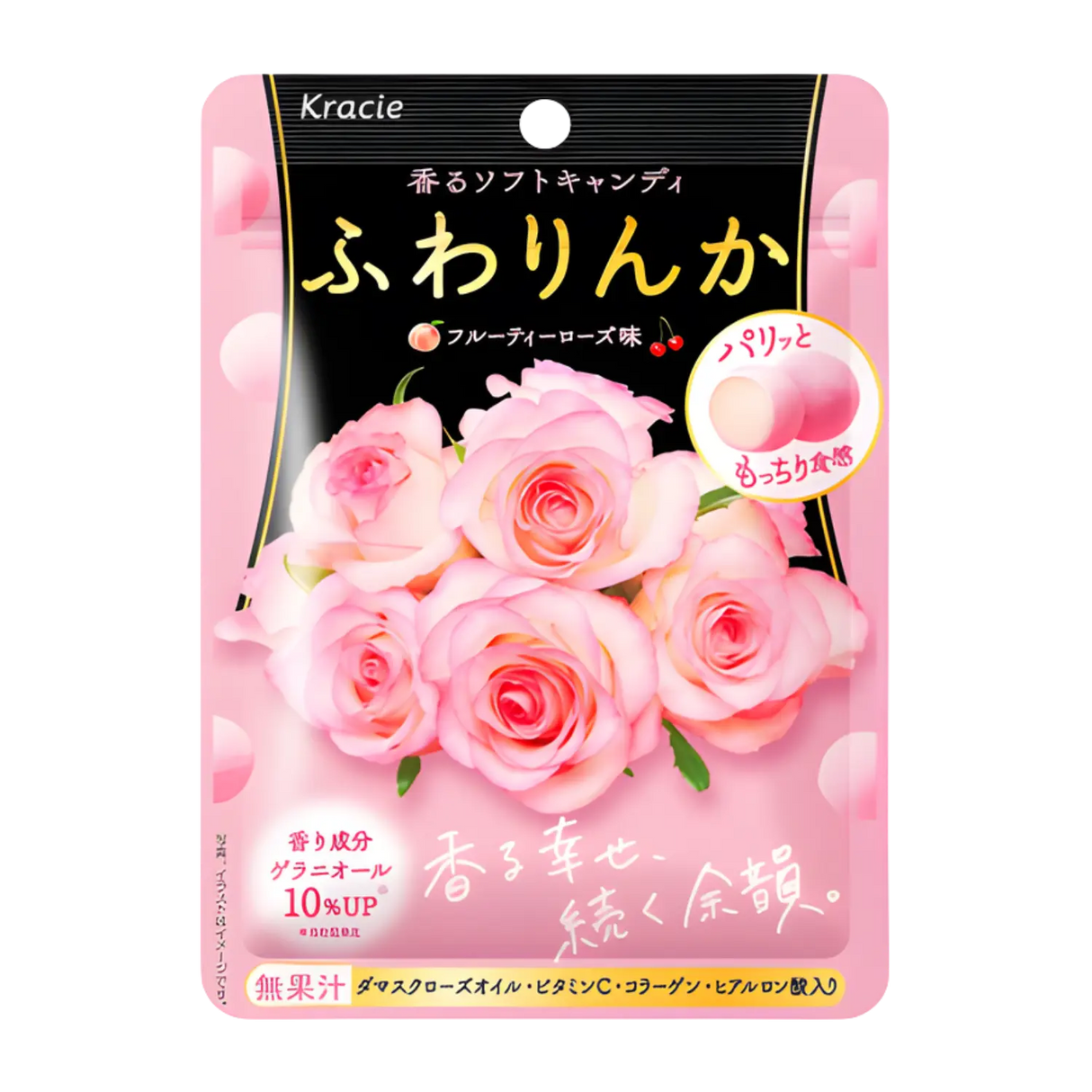 Kracie Soft Candy Strawberry Rose 35g