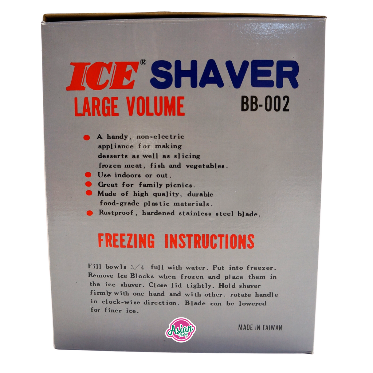 Taiwan Ice Shaver
