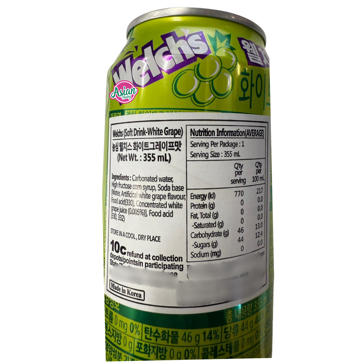 Minuman Ringan Welch (Anggur Putih) 355ml