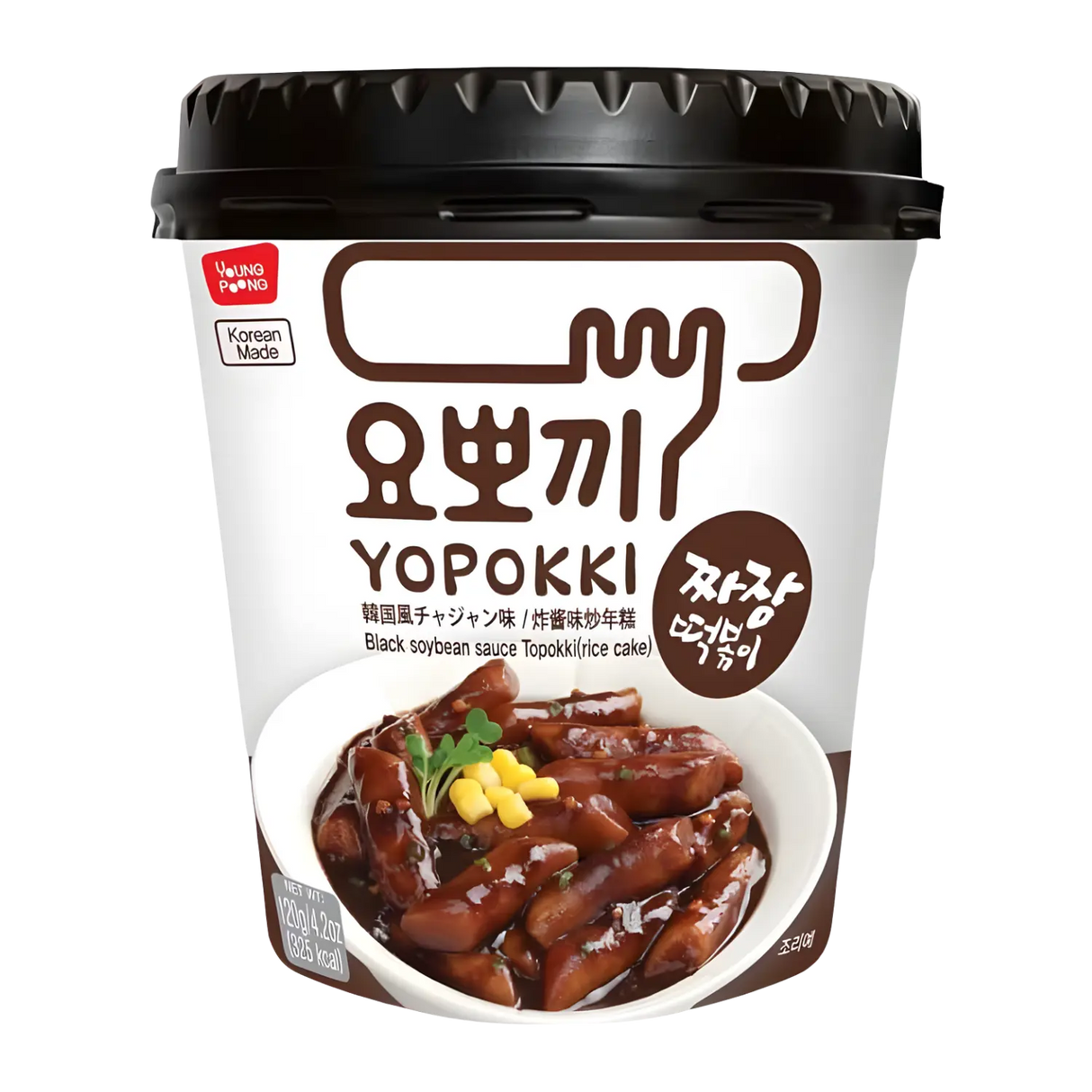 Yopokki 黑酱油 (Jjajang) 杯 120g