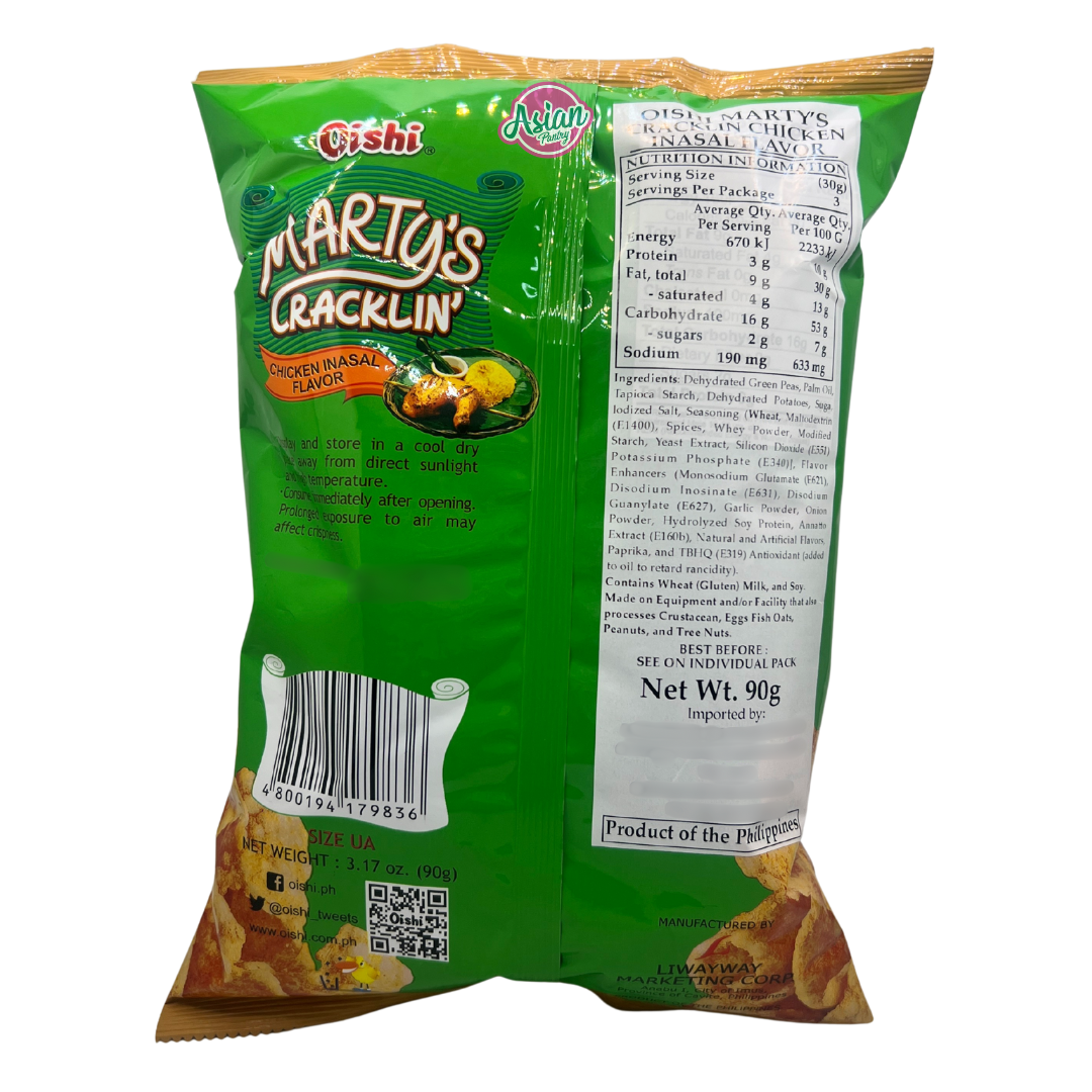 Oishi Marty's Crackling Chicken Inasal Flavour 90g