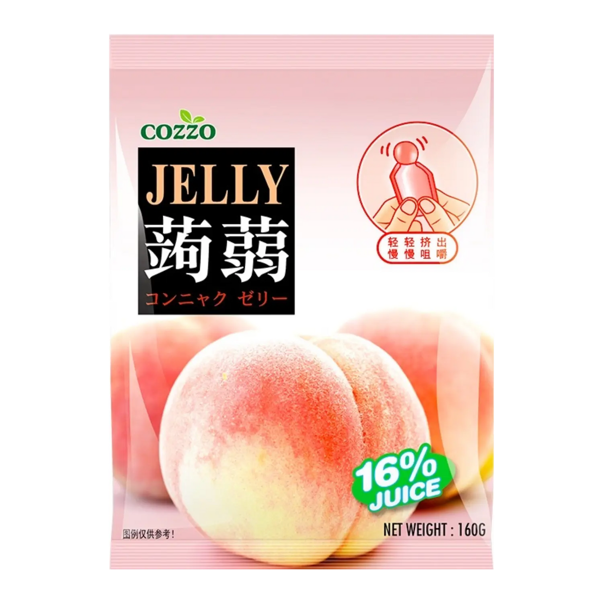 Cozzo 蒟蒻果冻桃子 160g