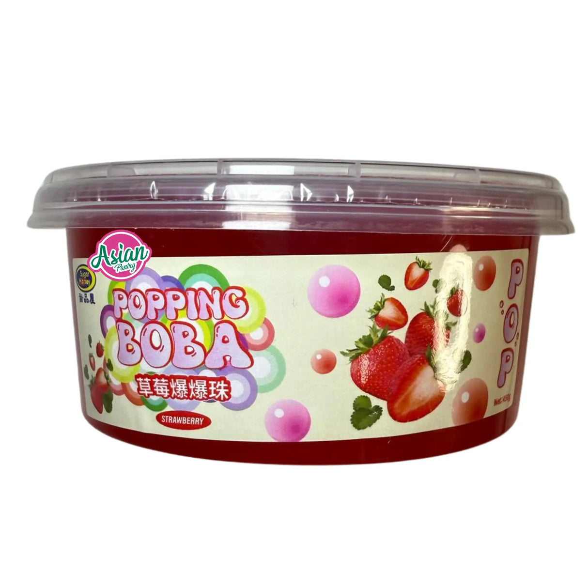 Gula Madu Pop Boba Strawberi 450g