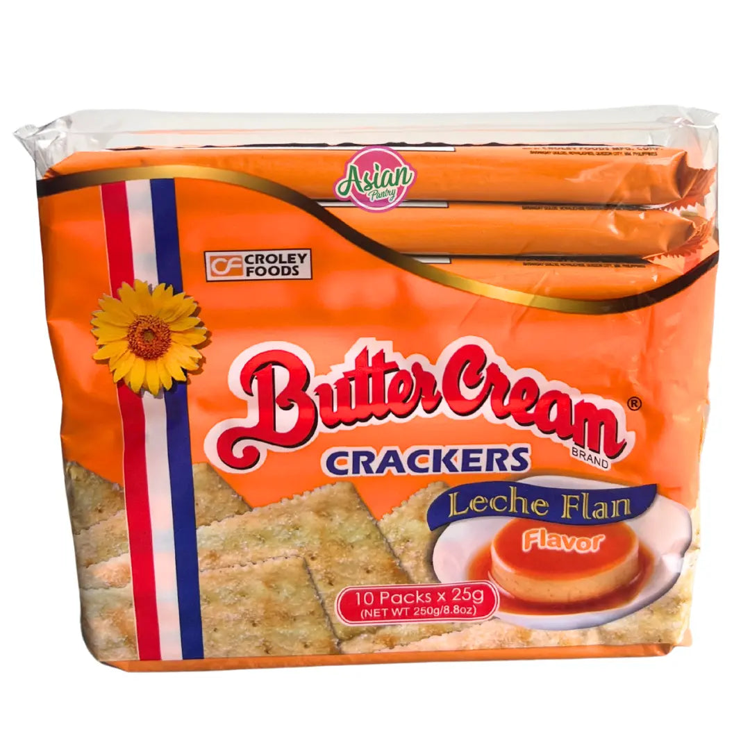 Croley Foods Butter Cream Crackers Leche Flan Flavour 250g