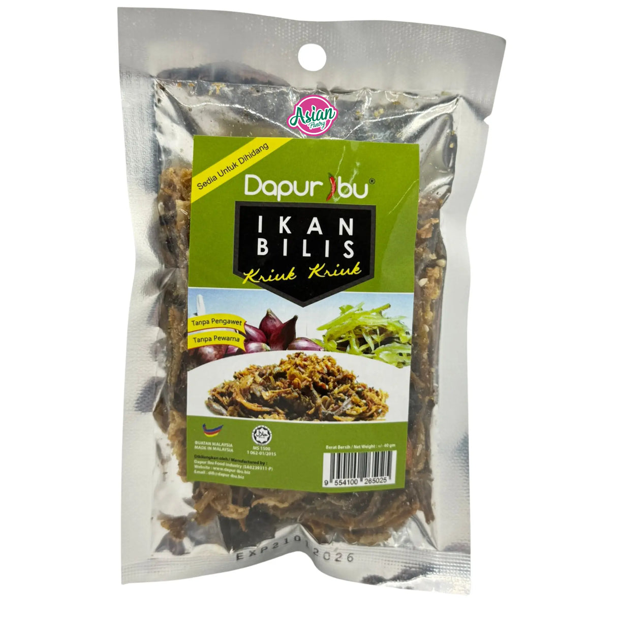 Dapur Ibu Ikan Bilis (Crispy Anchovy) 40g