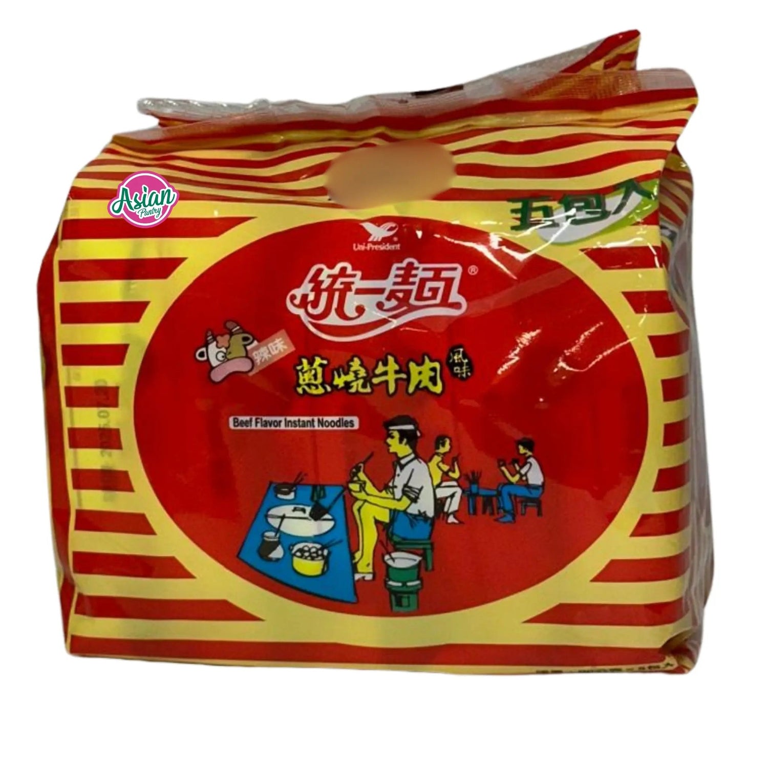 Uni-President Beef Flavour Instant Noodles 90g (BBD: 20/07/25)