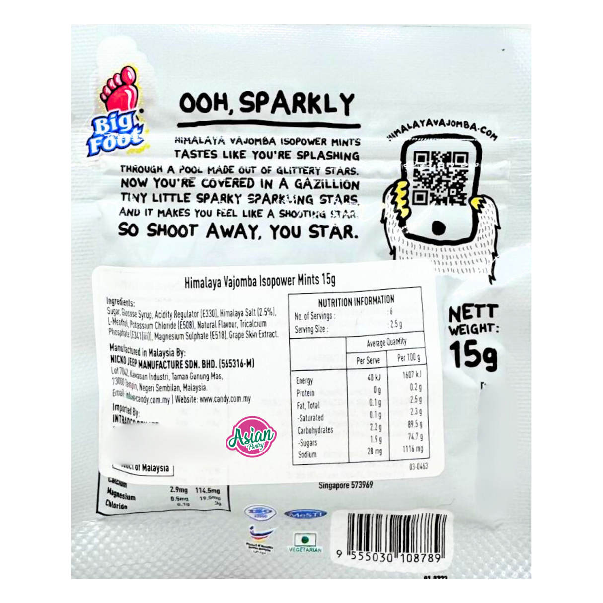 Big Foot Himalaya Vajomba Isopower Mints 15g