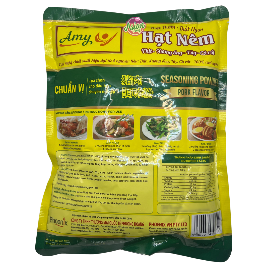 Amy Seasoning Powder Pork Flavour 900g