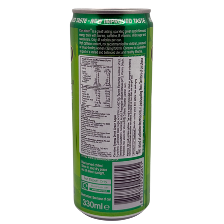 Carabao Energy Drink (Green Apple) 330ml