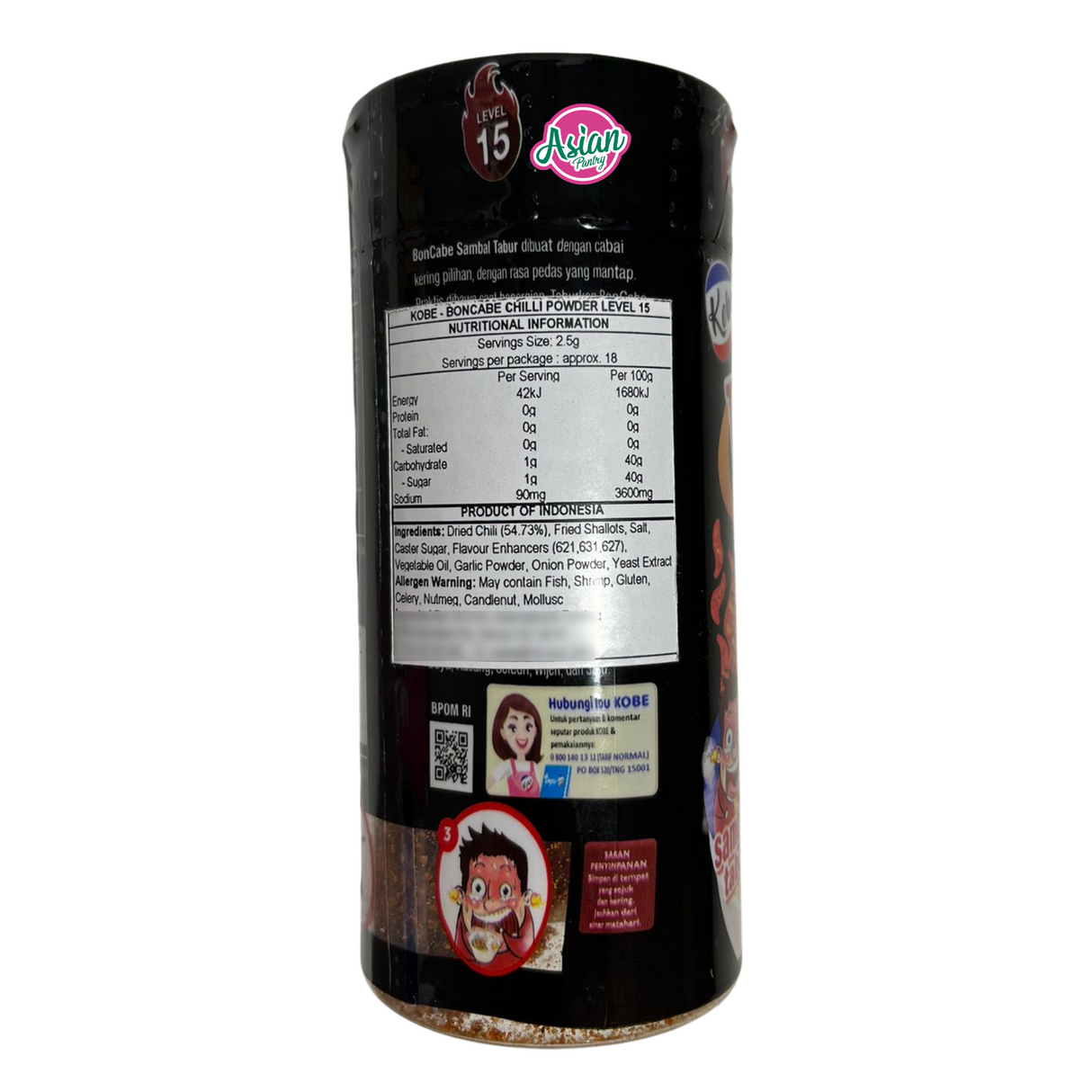 BonCabe Kobe Rasa Original Chilli Powder Level 15 45g