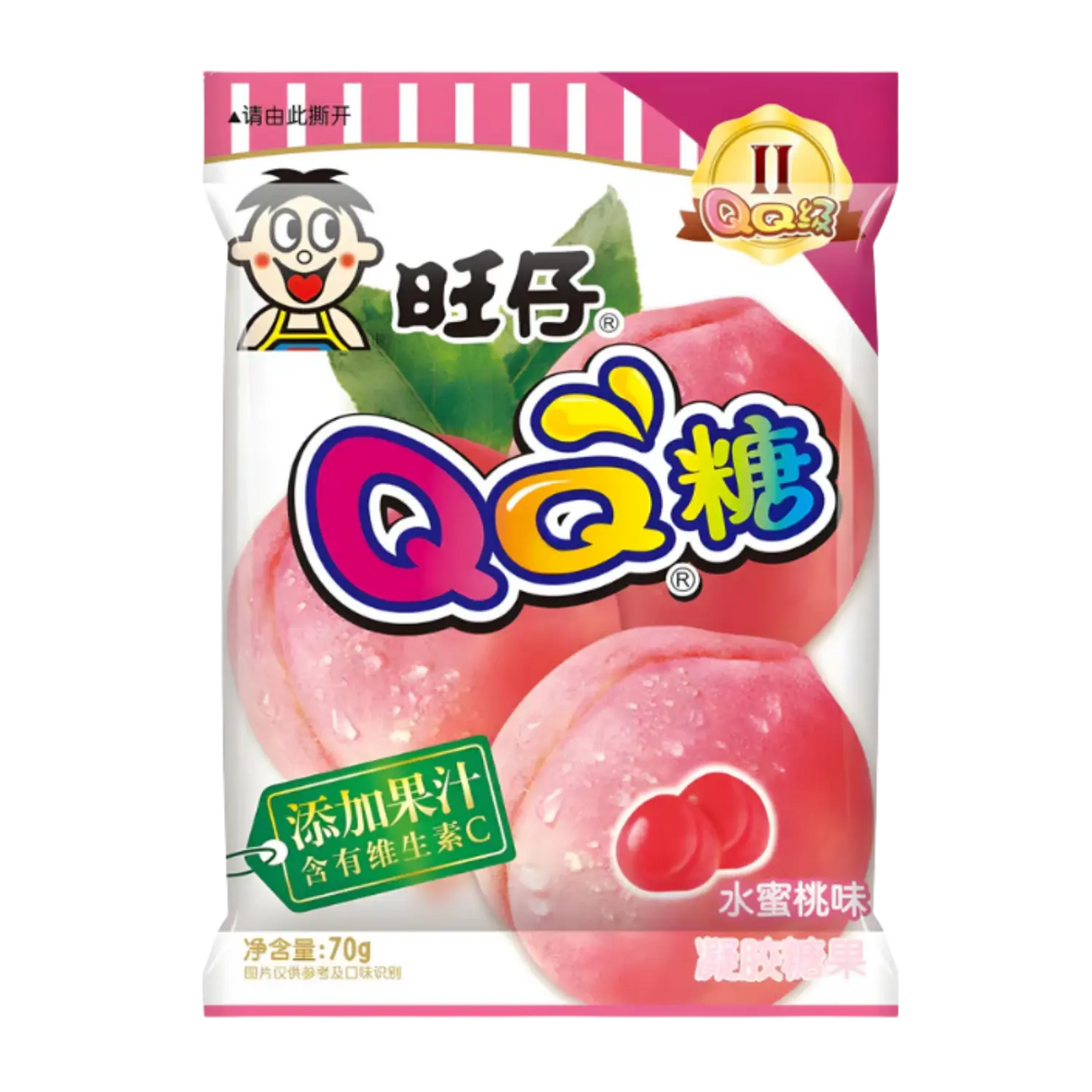 旺旺QQ软糖桃子味70g
