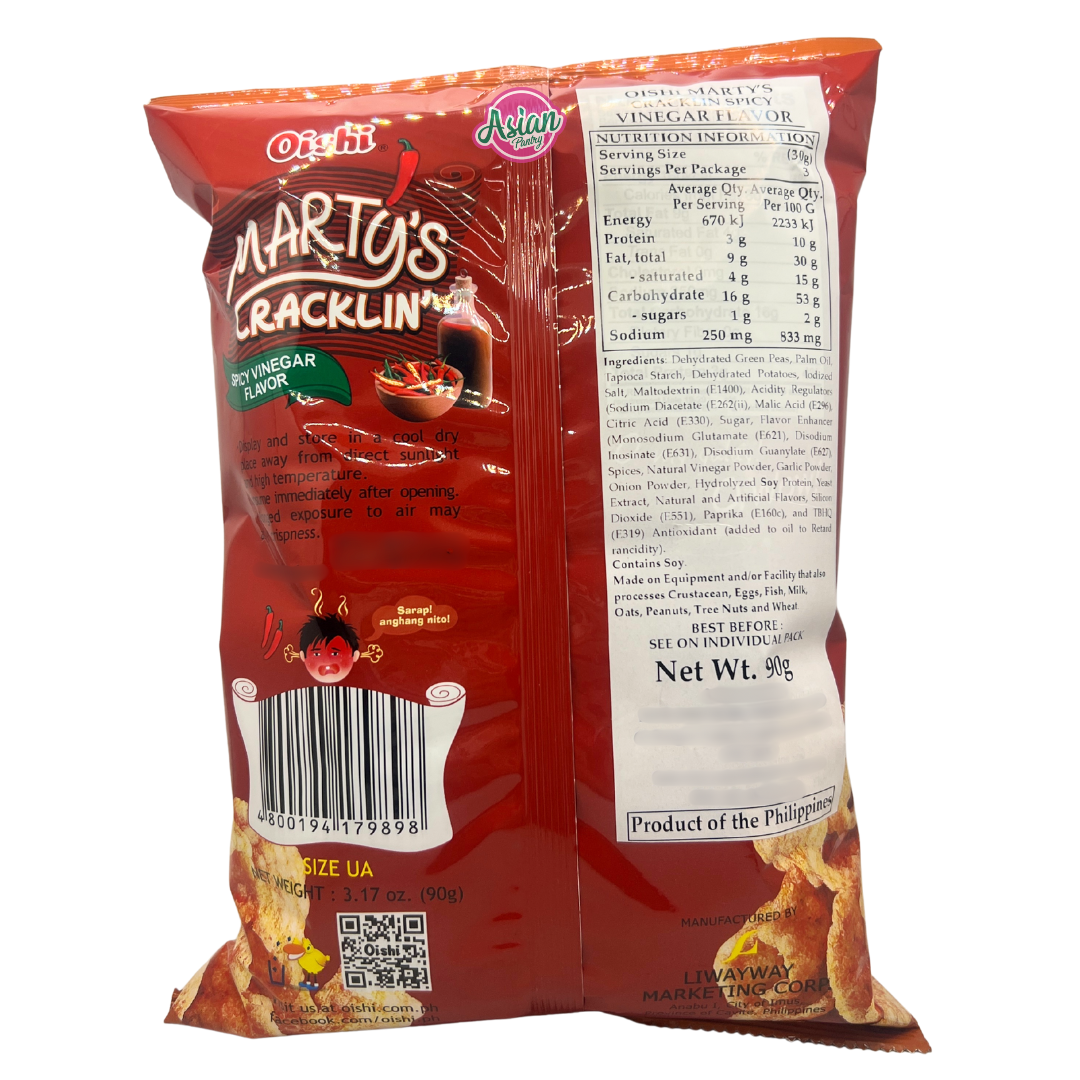 Oishi Marty's Crackling Spicy Vinegar Flavour 90g