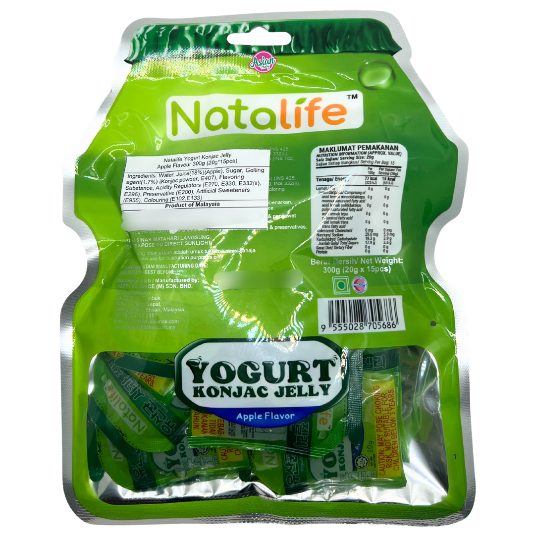 Natalife Yoghurt Konjac Jelly Apple Flavour 15pcs 300g