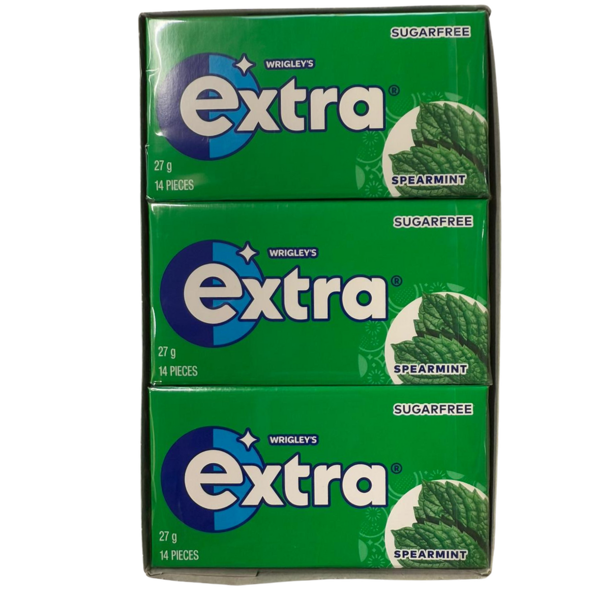 Wrigley's Extra Sugarfree Spearmint 14pcs 27g (BBD: 08/2025)