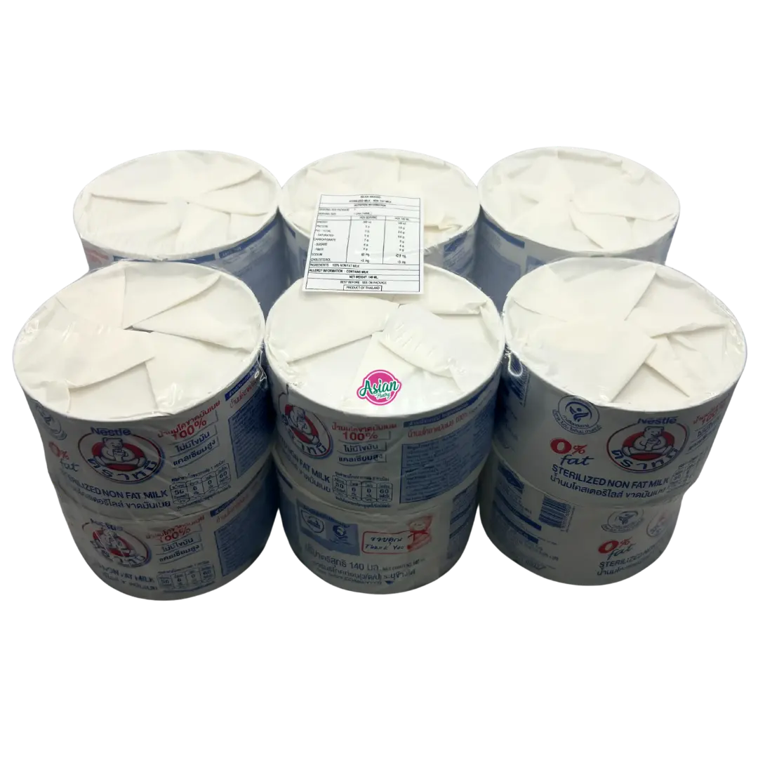 Nestle Bear Sterilized Milk Non Fat Milk 140ml