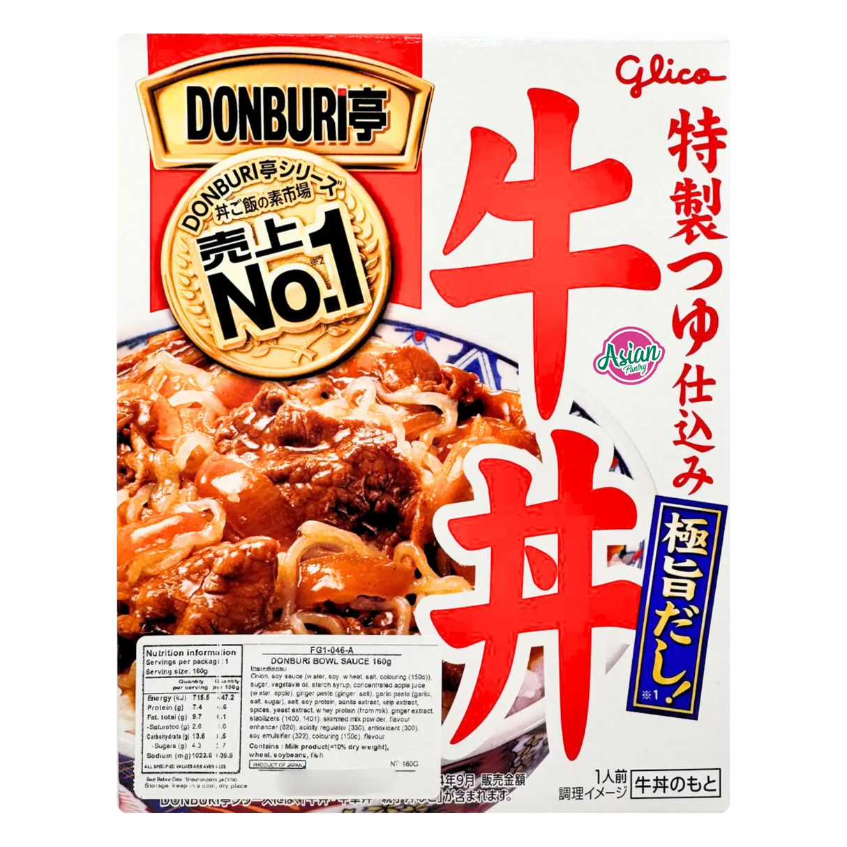 Glico Donburi Bowl Sauce 160g (BBD: May 2026)