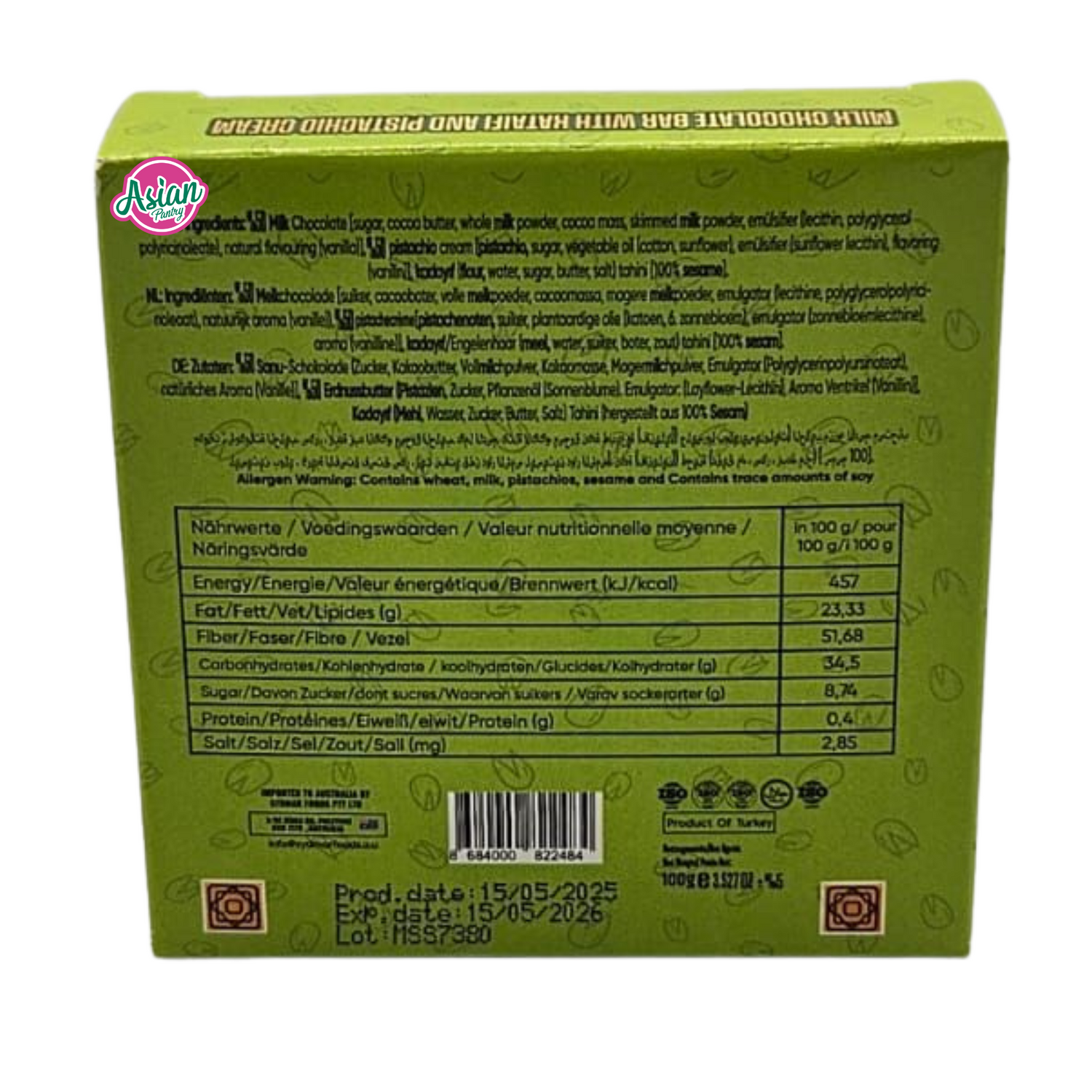 ByGusto Milk Coklat Dubai 100g