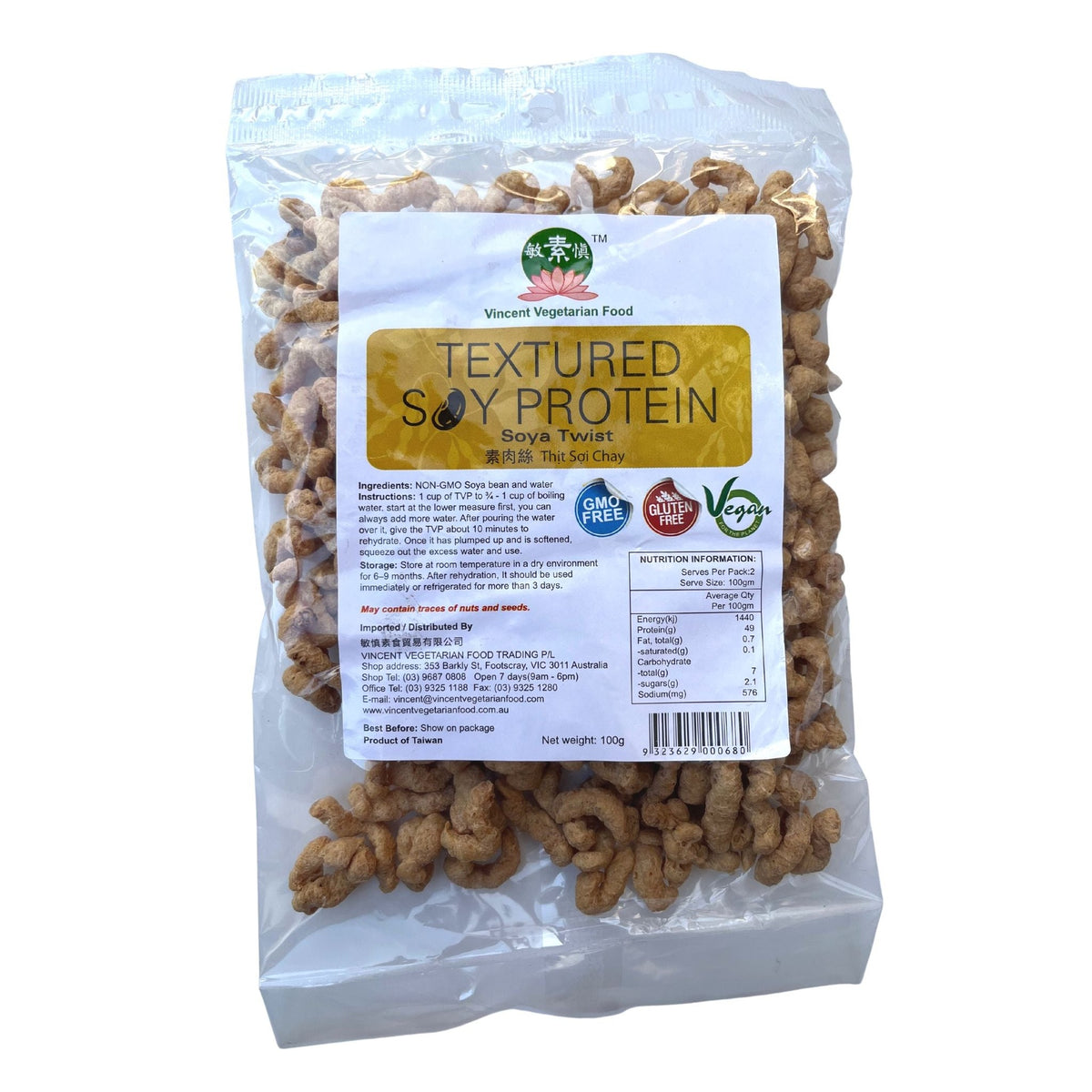 VVF Soya Twist Vegan (Gluten Free) 100g