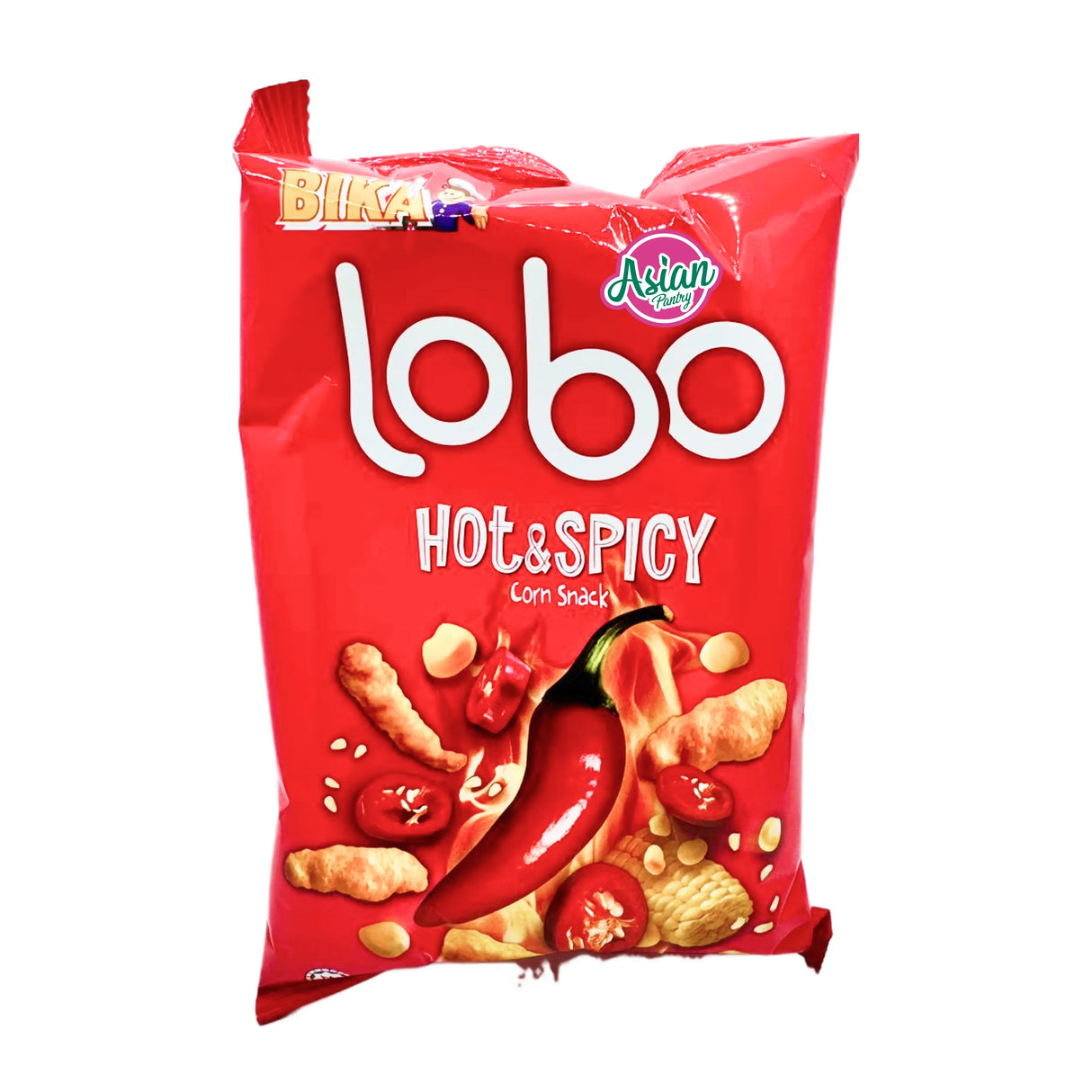 Bika Lobo Corn Crackers (Hot & Spicy) 40g