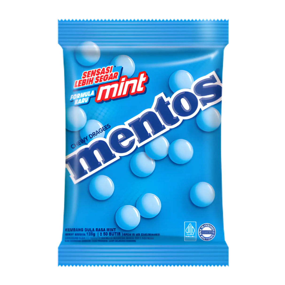 Mentos Mint Chewy Candy Pouch 50pcs 135g (BBD: 30/01/2026)