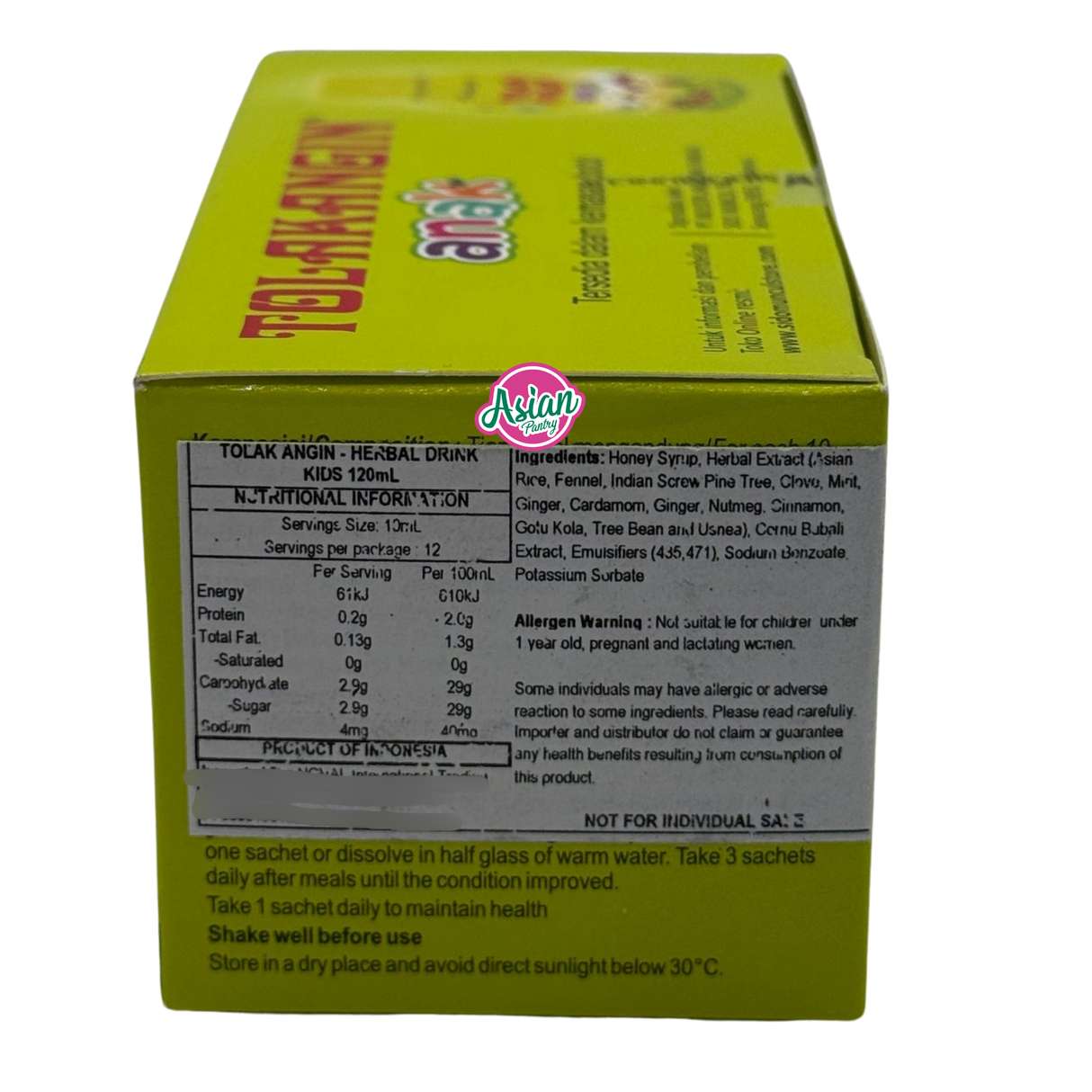 Sido Muncul Tolak Angin Anak (12 Sachets) 10ml