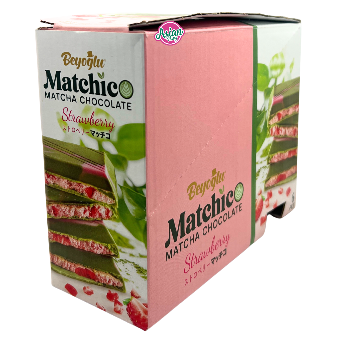 Beyoglu Matchico Matcha Chocolate with Strawberry Pieces 95g