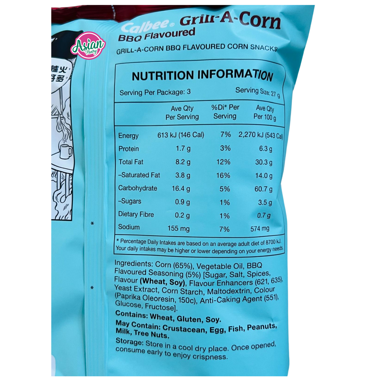 Calbee Grill-A-Corn BBQ Flavour 80g