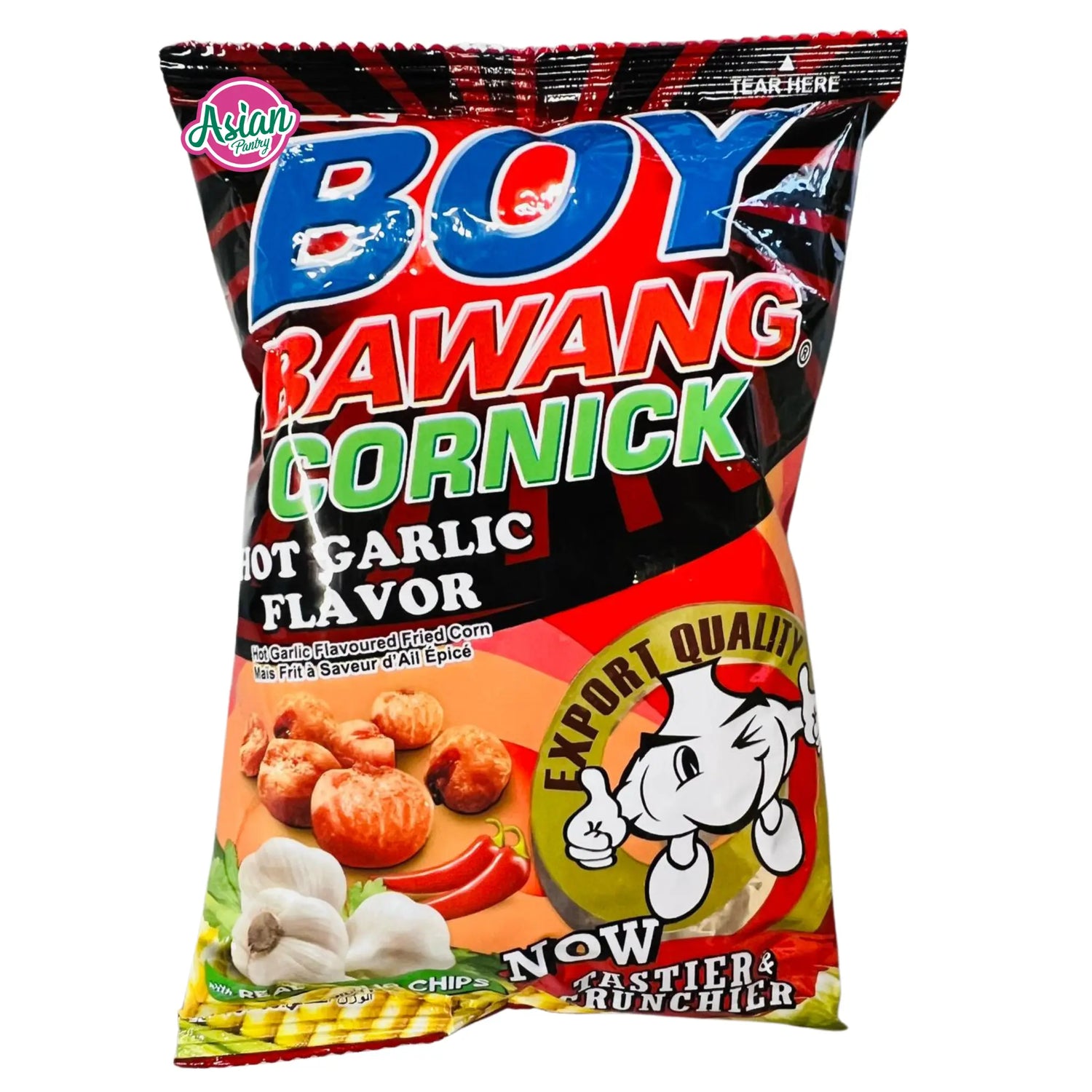 Boy Bawang Cornick Hot Garlic Flavour 90g