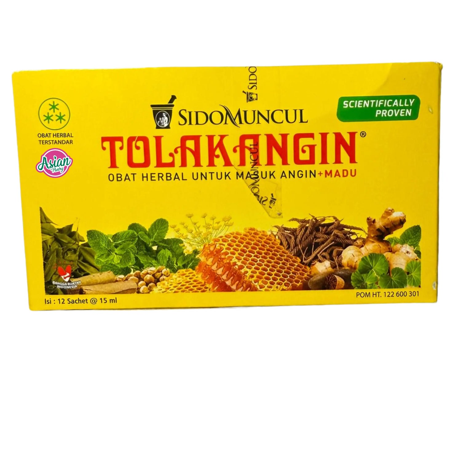 Sido Muncul Tolak Angin - Herbal Drink Original/Yellow (12 sachets) 180ml