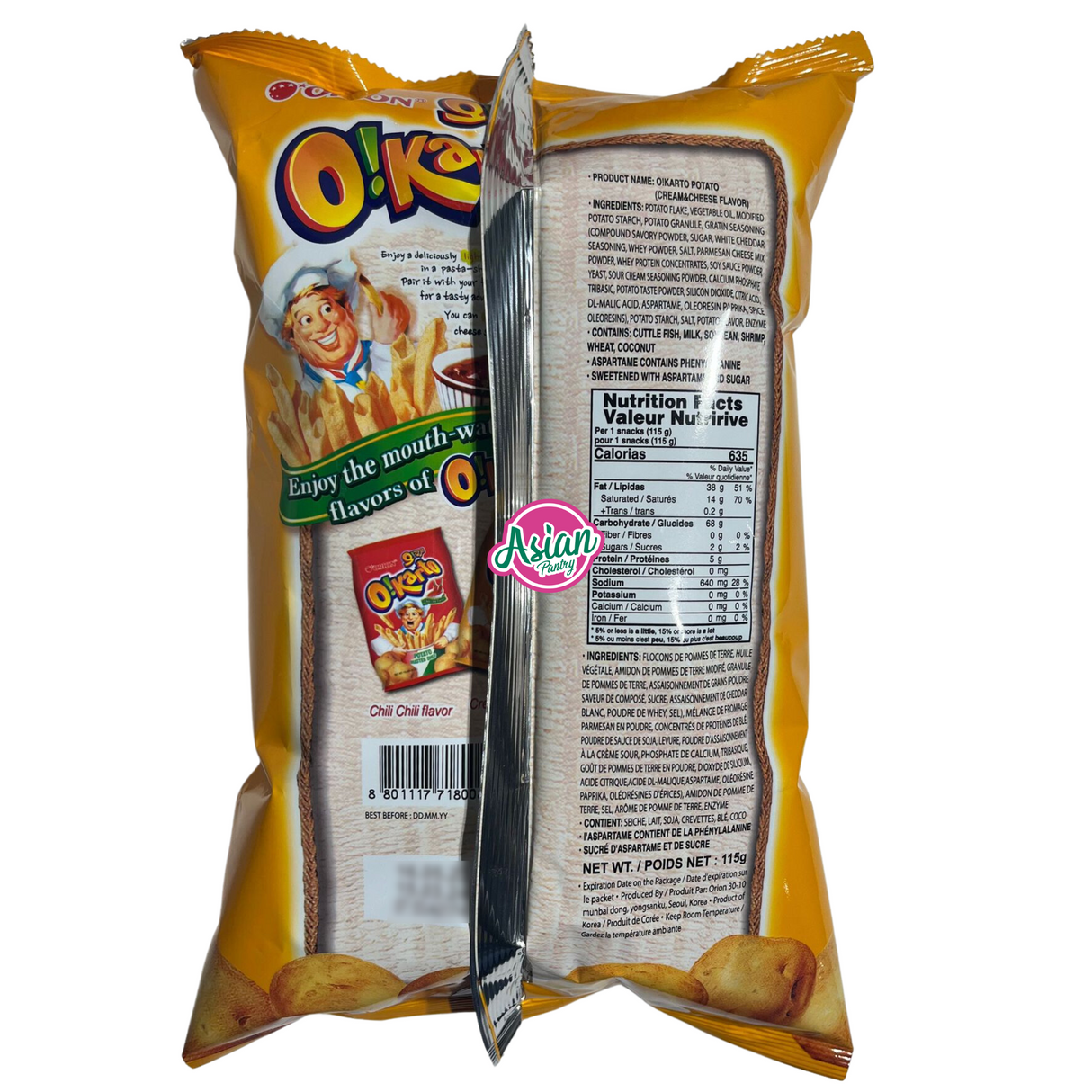 Orion O'Karto 土豆大师级厨师原味奶油芝士味 115g