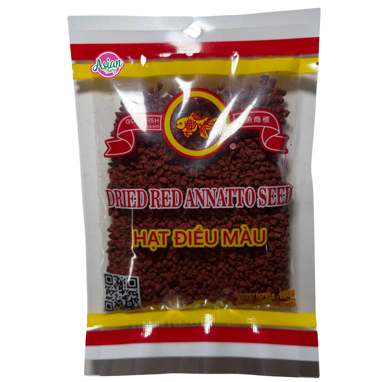 Benih Annatto Merah Kering Jenama Ikan Emas 100g