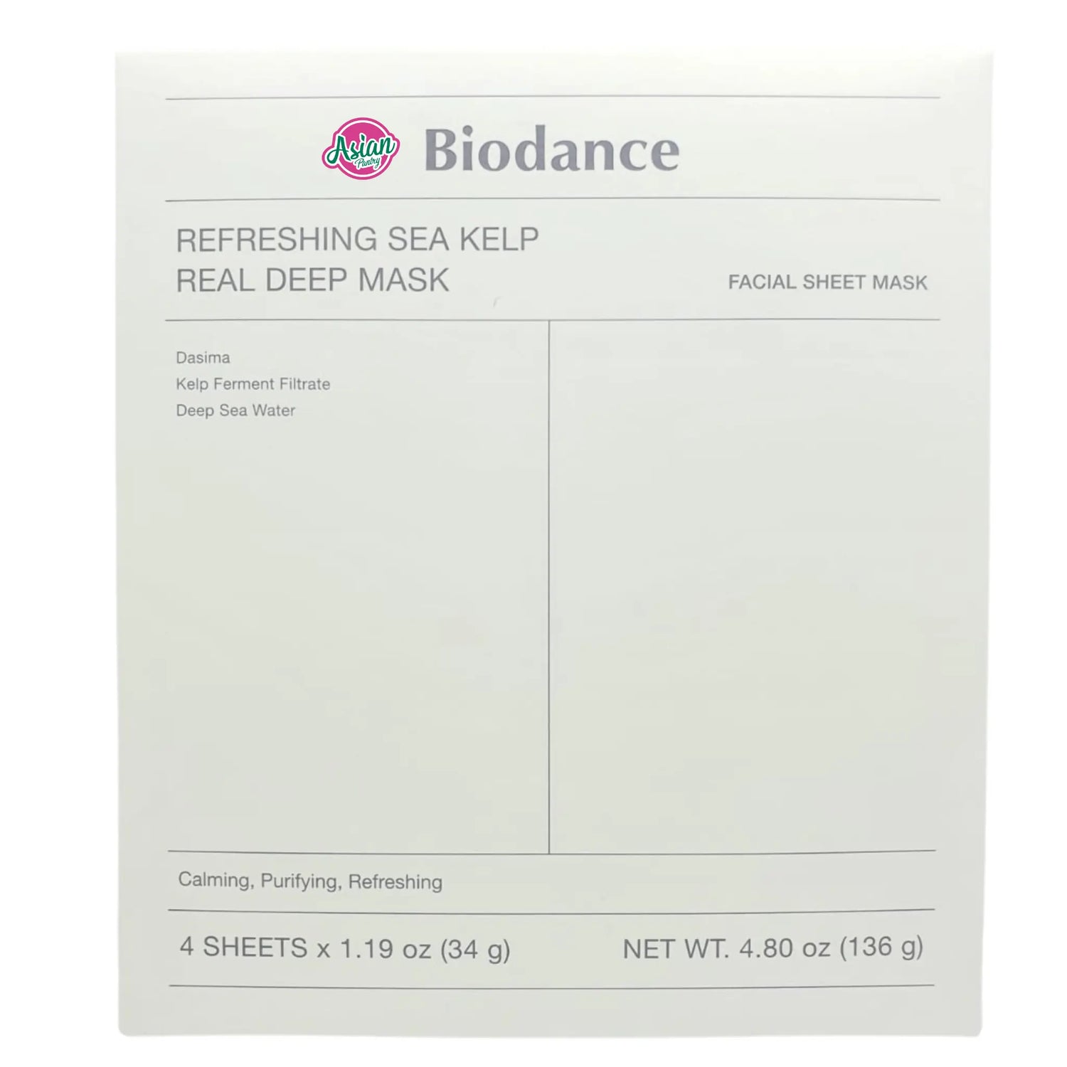 Biodance Refreshing Sea Kelp Real Deep Mask 34g