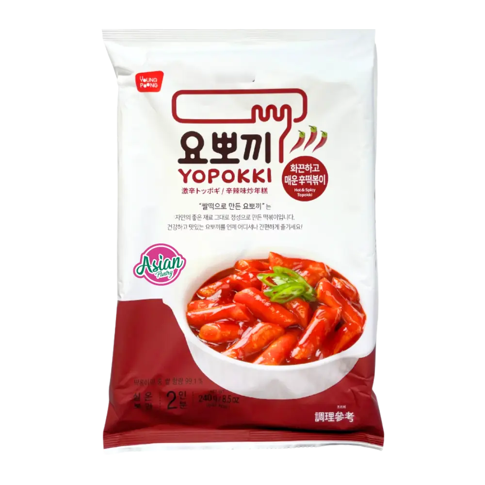Yopokki Hot and Spicy Tteokbokki Bag 240g (BBD: 24/01/2026)