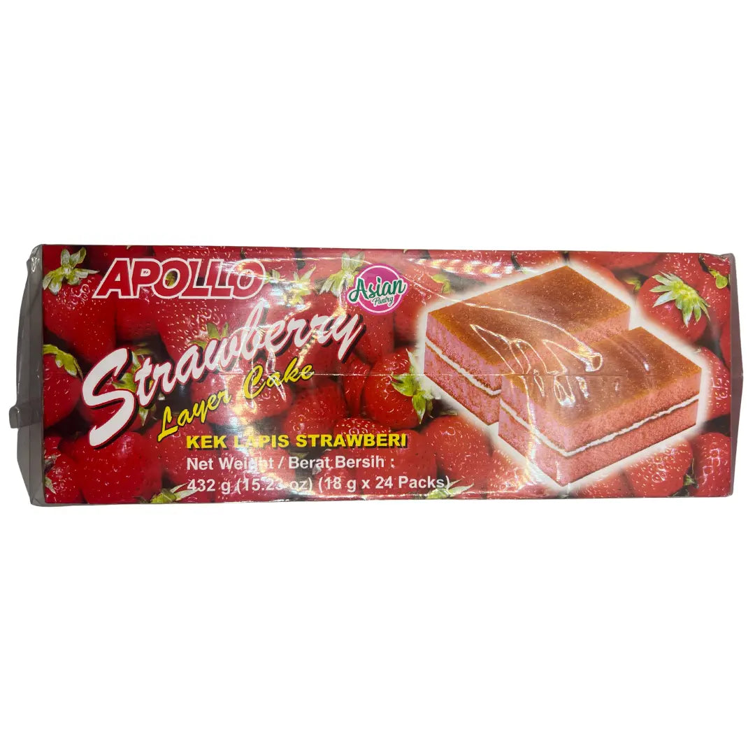 Apollo Layer Cake (Strawberry) (18g * 24 Packs)