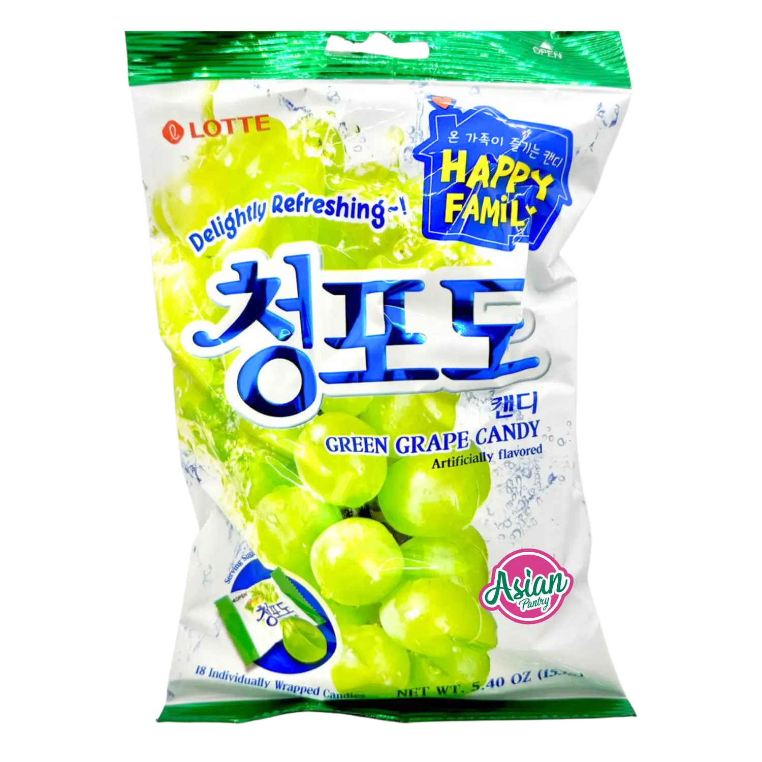 Gula-gula Anggur Hijau Lotte 153g