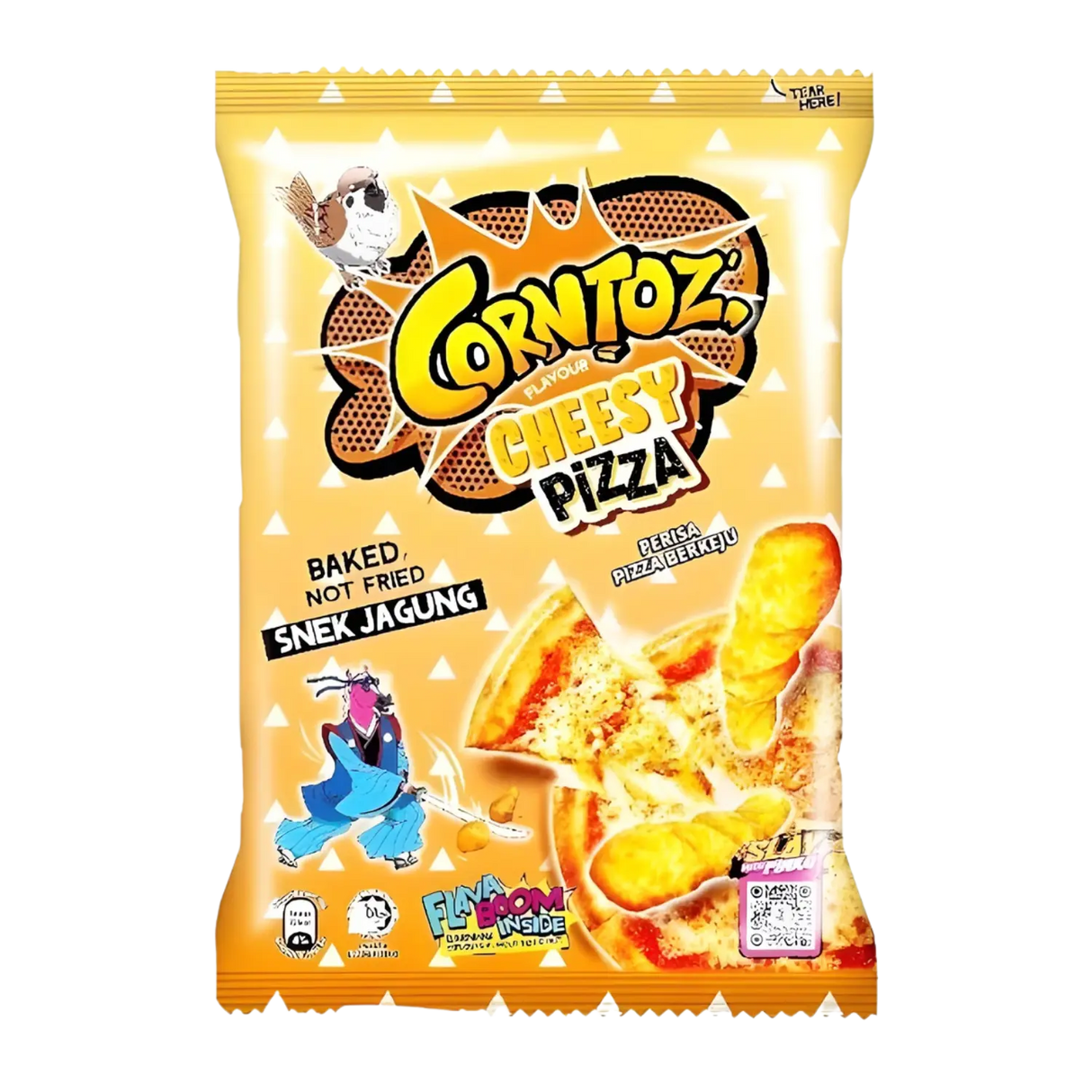 Corntoz Cheesy Pizza Flavour (Yellow) 100g