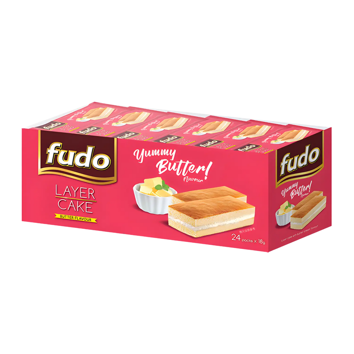 Fudo Yummy 黄油千层蛋糕 24P 432g