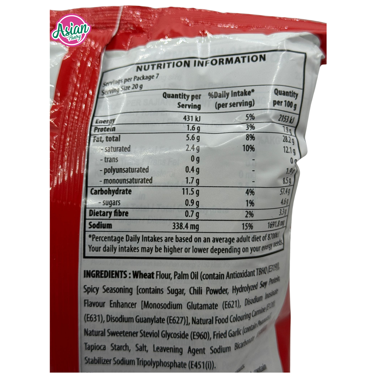 Roni Crispy Macaroni Snack Extra Spicy Level 15 140g