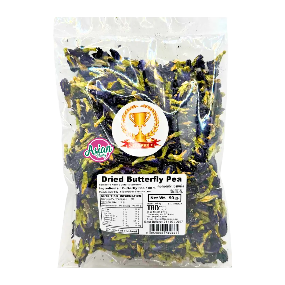 Trophy Brand Dried Butterfly Blue Pea Flower Tea 50g